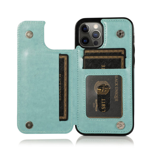 Phone Case Embossed Mobile Phone Leather Case Mandala Card Holder - Image 5