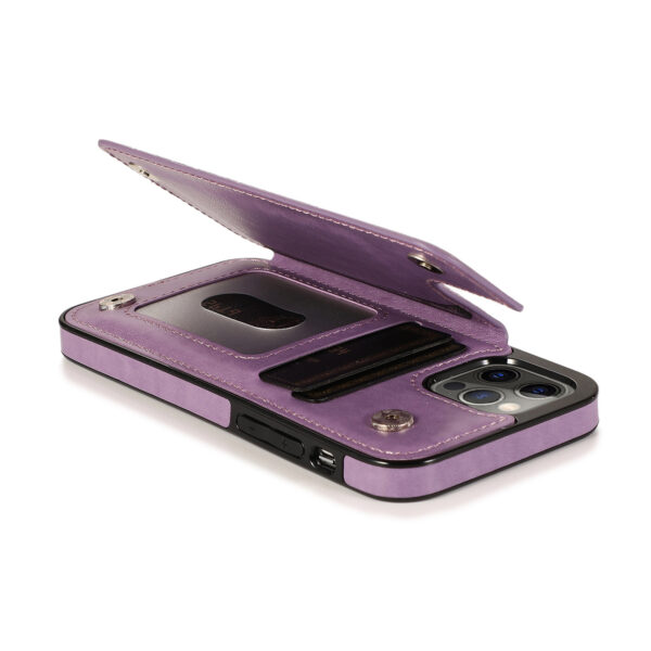 Phone Case Embossed Mobile Phone Leather Case Mandala Card Holder - Image 8