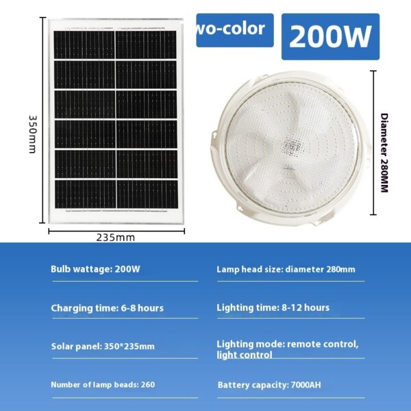 Solar Ceiling Lamp LED Home Indoor And Outdoor Lighting - Image 7
